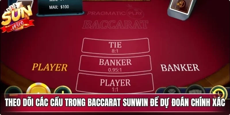 Theo dõi các cầu trong baccarat Sunwin để dự đoán chính xác