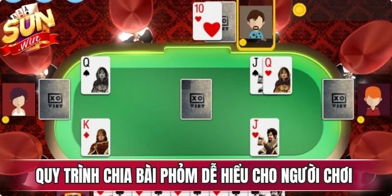 Quy trình chia bài phỏm dễ hiểu cho người chơi tại sảnh game