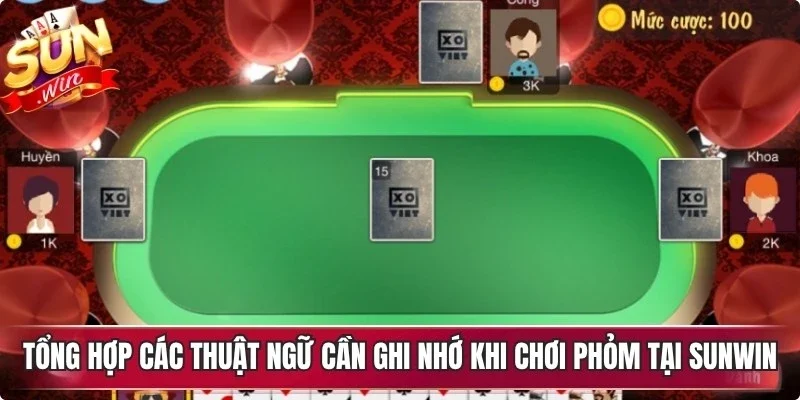 Tổng hợp các thuật ngữ cần ghi nhớ khi chơi phỏm tại Sunwin