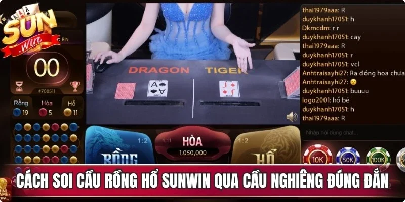 Cách soi cầu rồng hổ Sunwin qua cầu nghiêng đúng đắn, hiệu quả