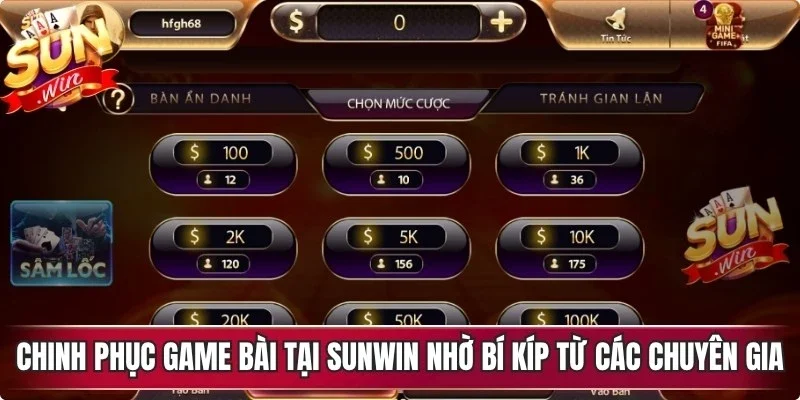 Chinh phục game bài tại Sunwin nhờ bí kíp từ các chuyên gia