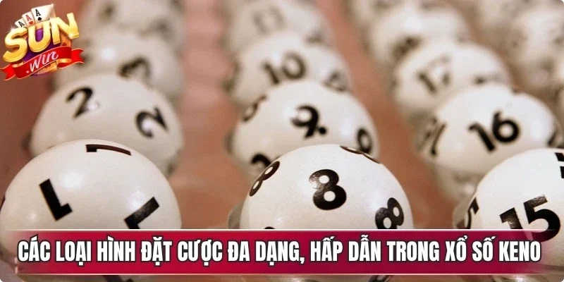 Các loại hình đặt cược đa dạng, hấp dẫn trong xổ số keno hiện nay
