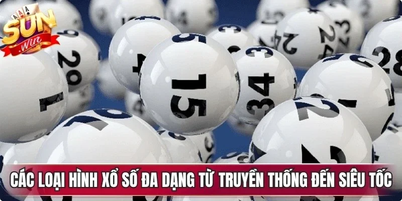 Các loại hình xổ số Sunwin đa dạng từ truyền thống đến siêu tốc